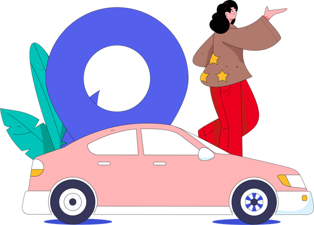 Car Rental Request Illustration