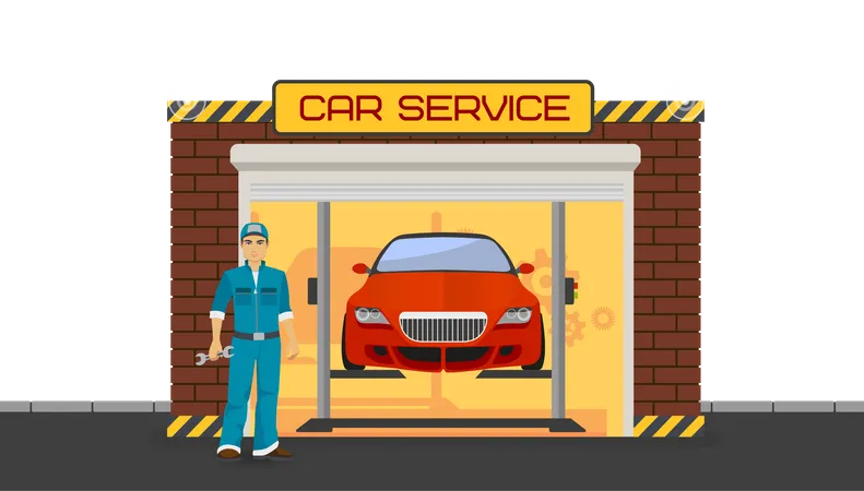 Car service  Illustration