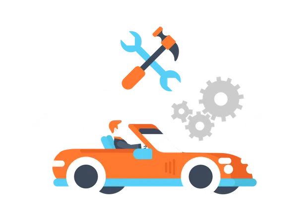 Car Service  Illustration