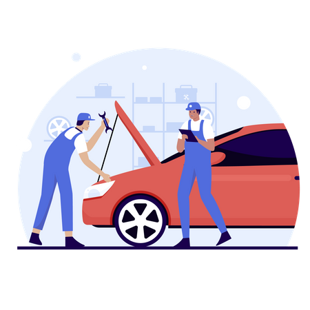 Car Service  Illustration