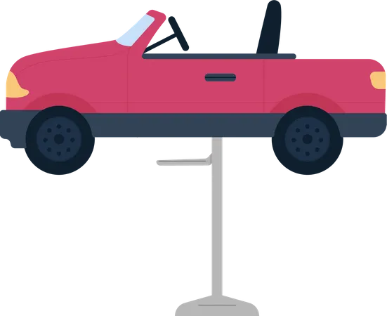 Car shaped high chair  Illustration