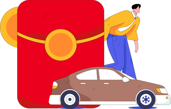 Car Sharing  Illustration