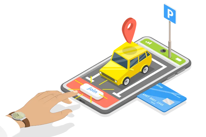 Car Sharing Service App and Vehicle Rating Model for Short Periods of Time  Illustration
