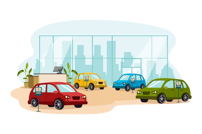 Car showroom  Illustration