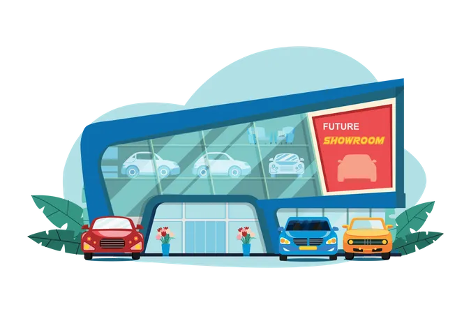 Car showroom  Illustration