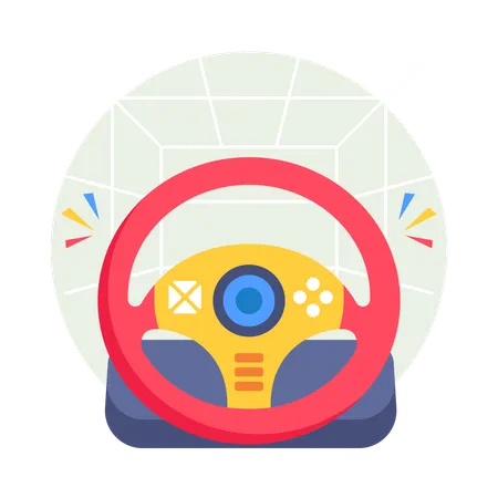 Car steering  Illustration