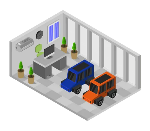 Car store  Illustration