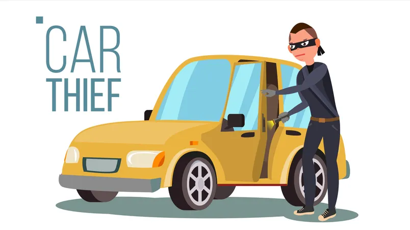 Car Thief  Illustration