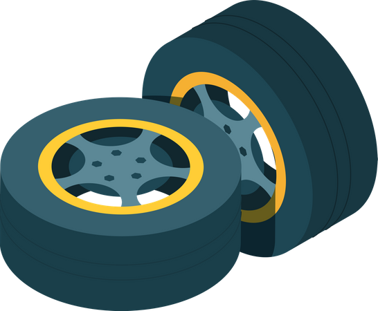 Car Tire  Illustration