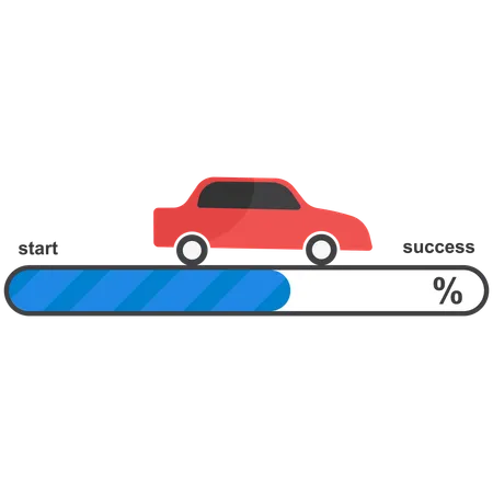 Car Traveling  Illustration