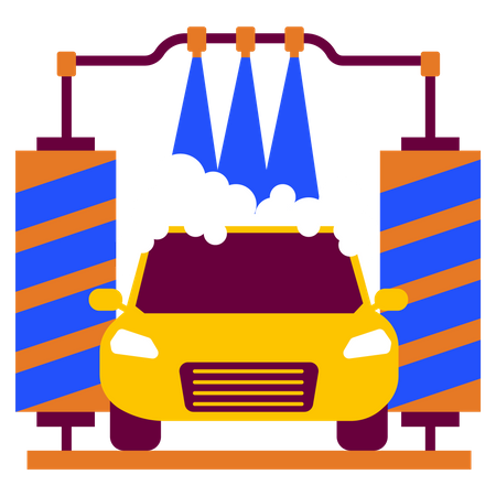 Car wash service  Illustration