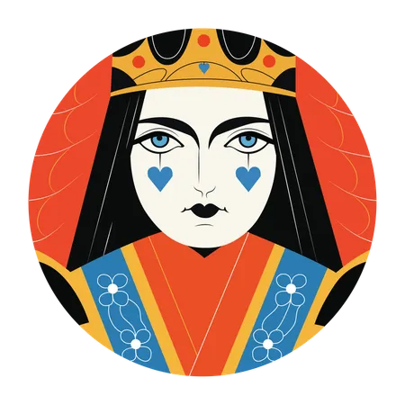 Cara de reina  Ilustración