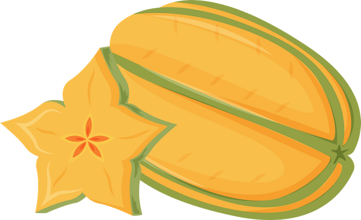 Fruta estrella  Ilustración