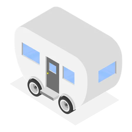 Caravan camping trailer  일러스트레이션