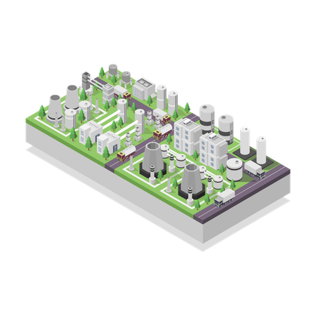 Carbon Capture Storage  Illustration