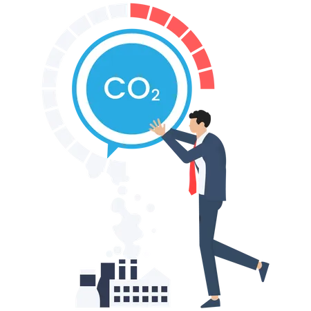Carbon dioxide emissions control  Illustration