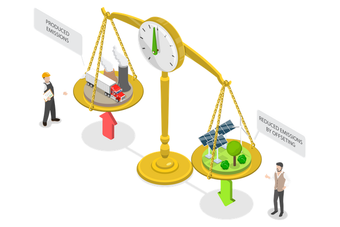 Carbon Offset  Illustration