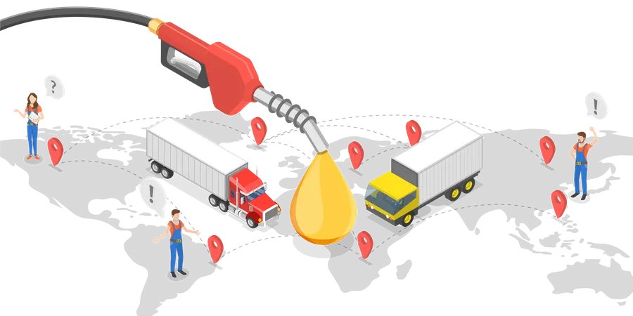 Carburants de transport  Illustration