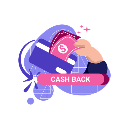 Card cashback  Illustration