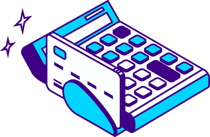 Card machine  Illustration