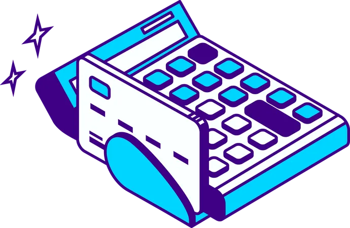 Card machine  Illustration