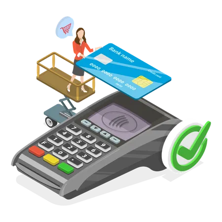 Card payment  Illustration