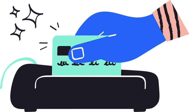 Card payment Illustration