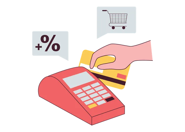 Card payment discount  Illustration