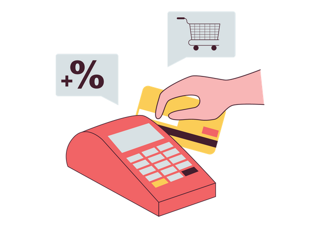 Card payment discount  Illustration