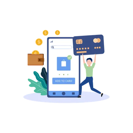 Card Payment  Illustration