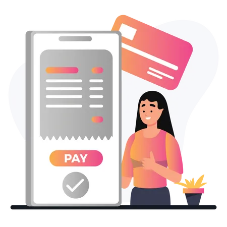 Card Payment  Illustration