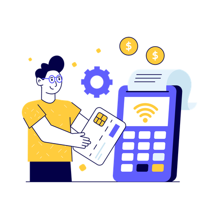 Card payment  Illustration