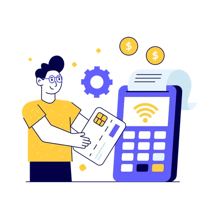 Card payment  Illustration