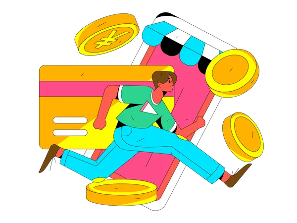 Card payment  Illustration