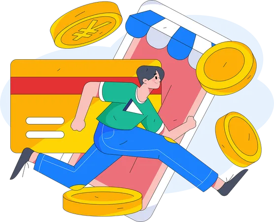 Card payment  Illustration