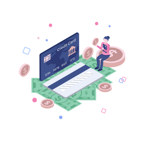 Card payment  Illustration