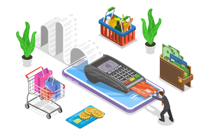 Card payment  Illustration