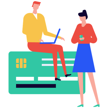 Card payment  Illustration