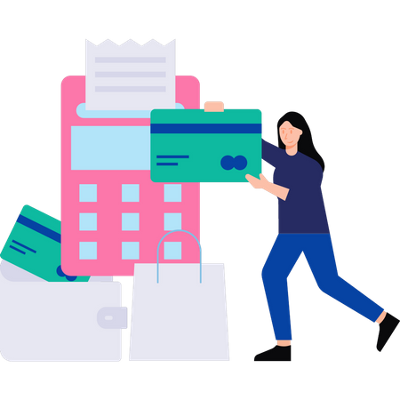 Card payment  Illustration