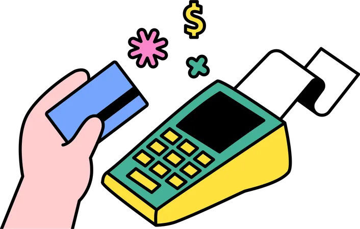 Card payment  Illustration