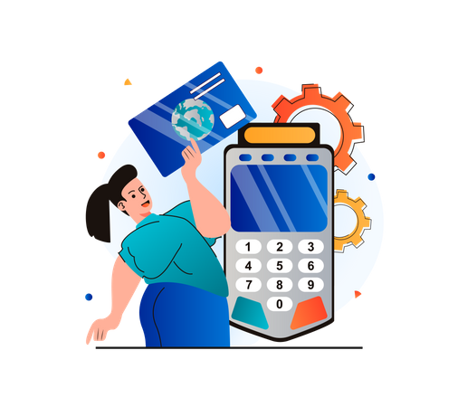 Card Payment  Illustration