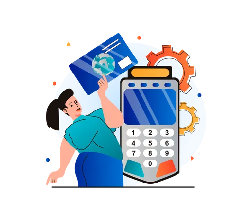 Card Payment  Illustration