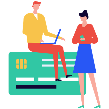 Card payment  Illustration