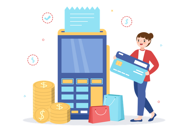 Card payment  Illustration