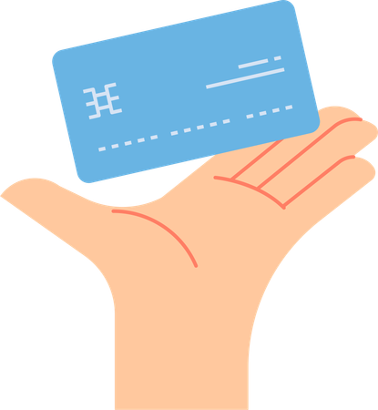 Card payment method  Illustration