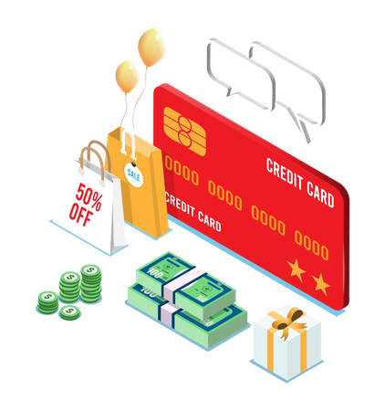 Card payment offer  Illustration