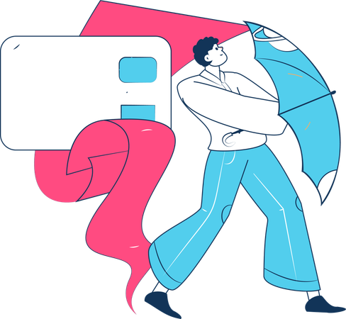 Card payment security  Illustration