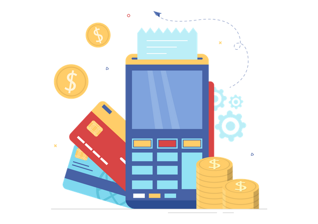 Card Swipe  Illustration