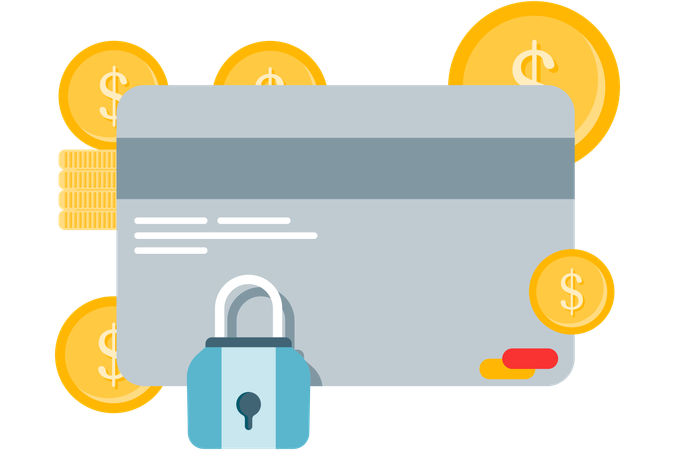 Card transaction security  Illustration