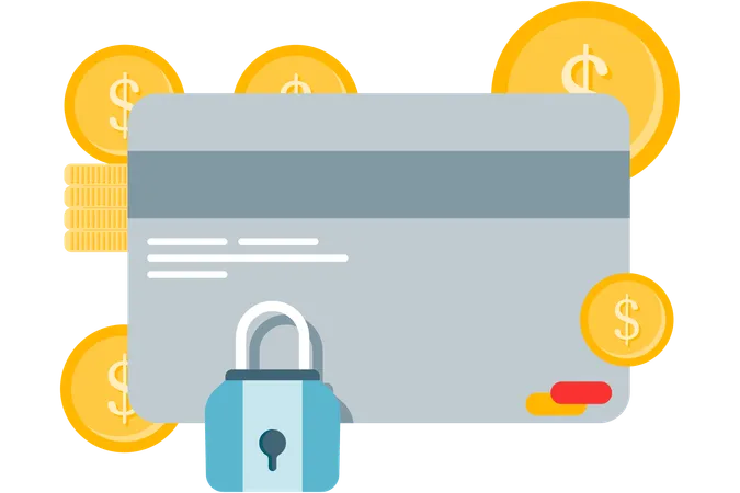 Card transaction security  Illustration